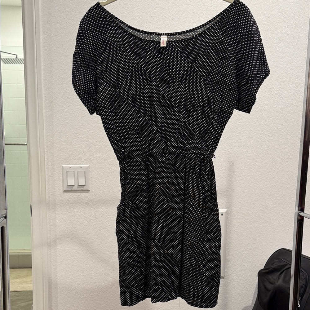 SALE 2/$13 or 4/$20
Black and White Polka Dot Dress